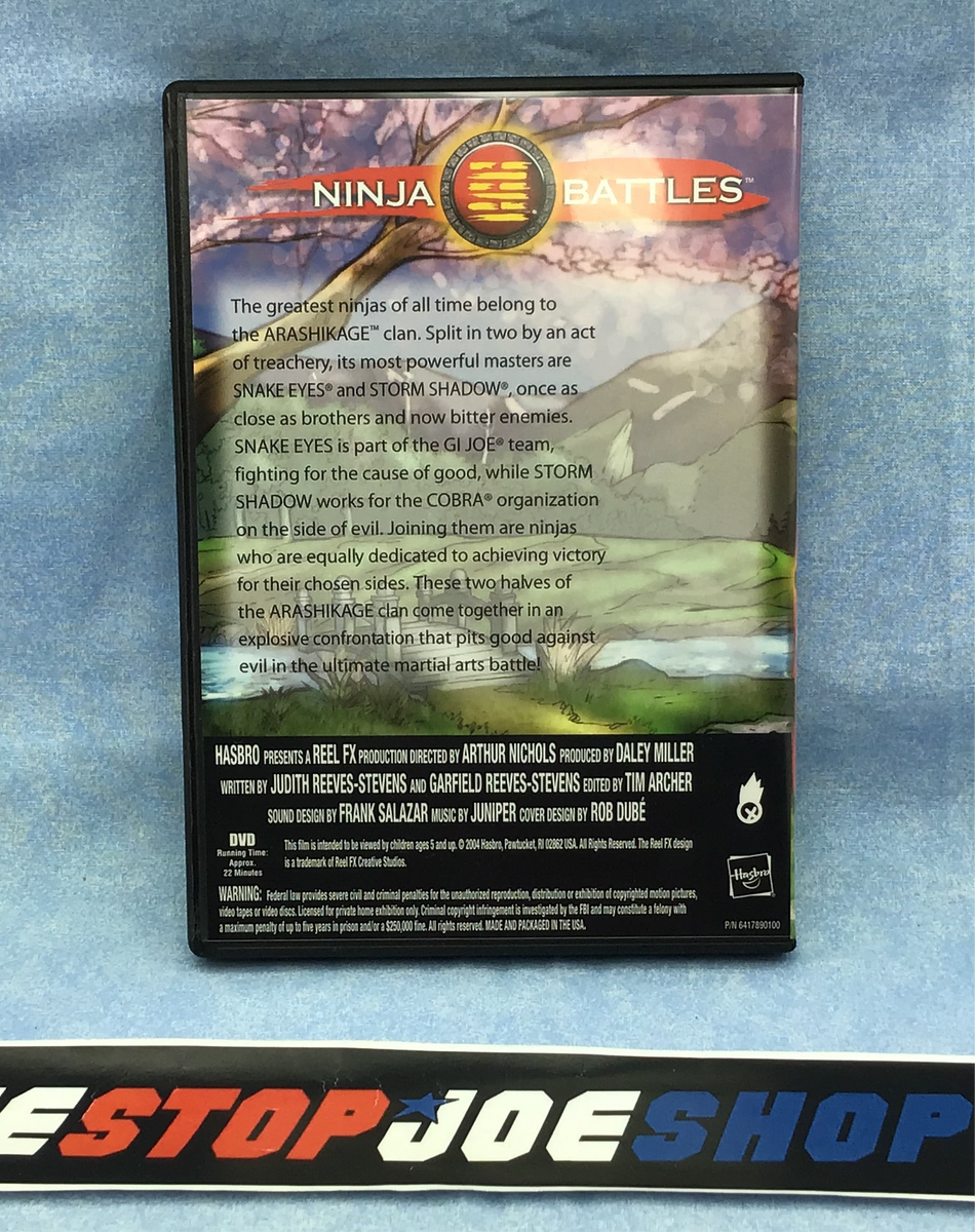 2005 VVV G.I. JOE NINJA BATTLES CARTOON DVD NEW SEALED PLASTIC