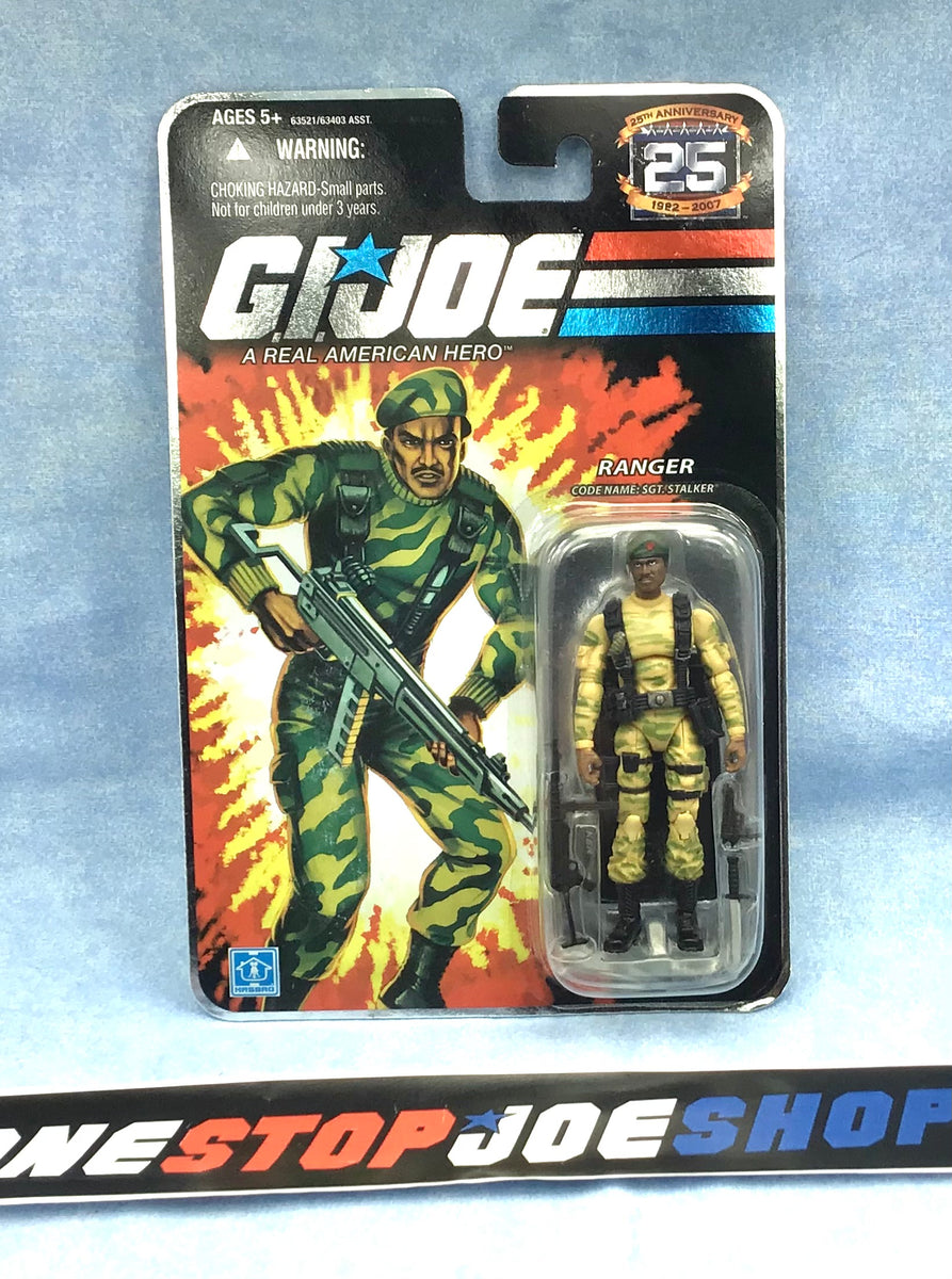 2007 25TH ANNIVERSARY G.I. JOE SGT. STALKER V9 WAVE 3 NEW SEALED