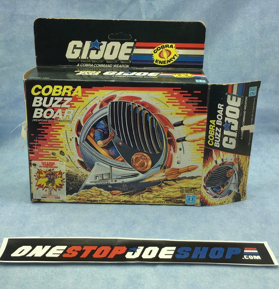 1987 VINTAGE ARAH G.I. JOE COBRA BUZZ BOAR VEHICLE BOX ONLY