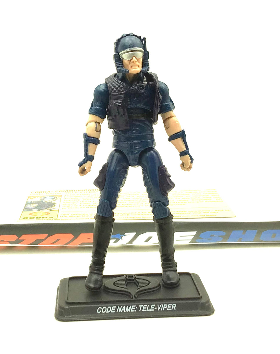 2008 25TH ANNIVERSARY G.I. JOE COBRA TELE-VIPER V6 FLIGHT POD PILOT LOOSE  100% COMPLETE + F/C