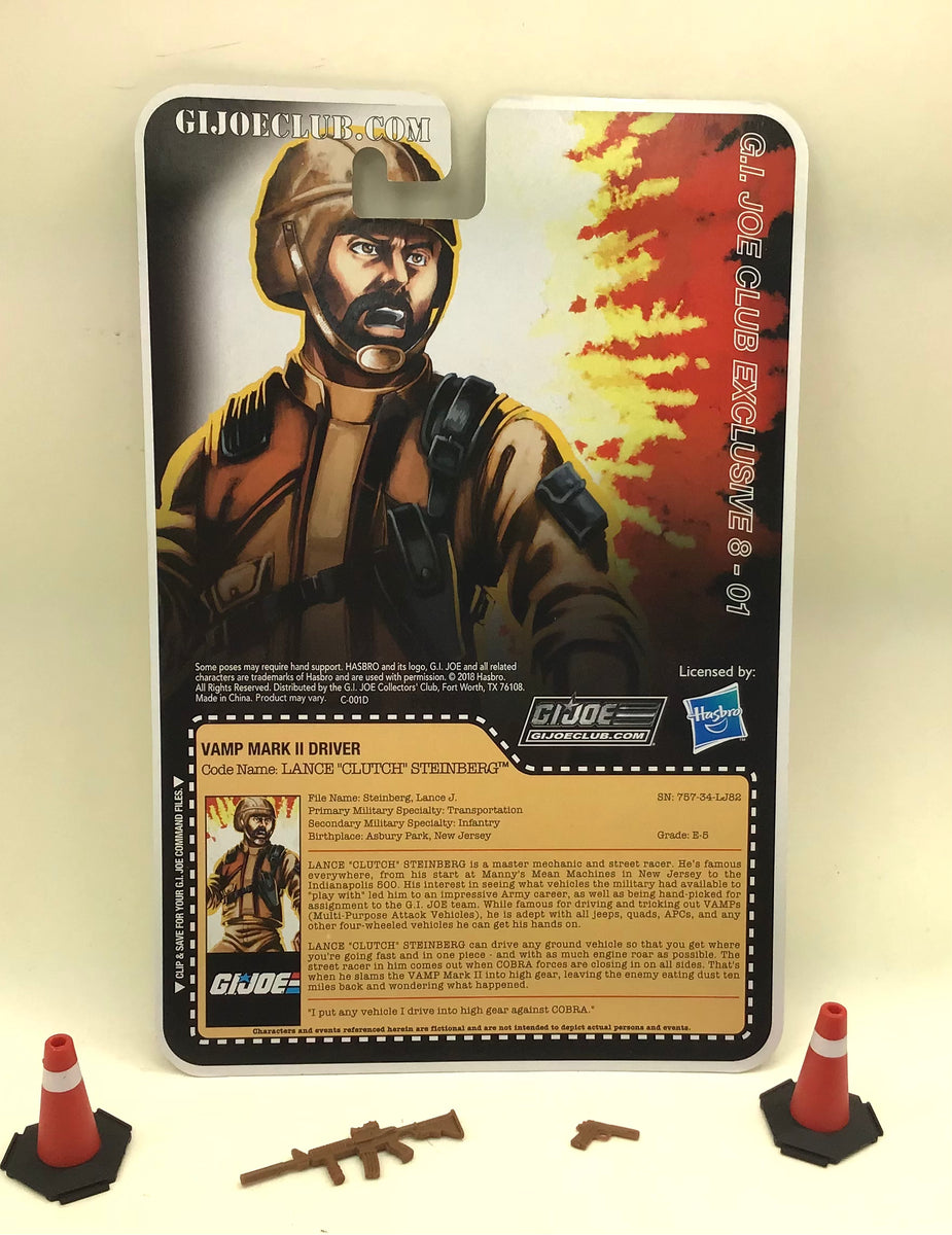 2018 FSS 8.0 G.I. JOE CLUTCH V7 VAMP MARK II DRIVER GI JOE