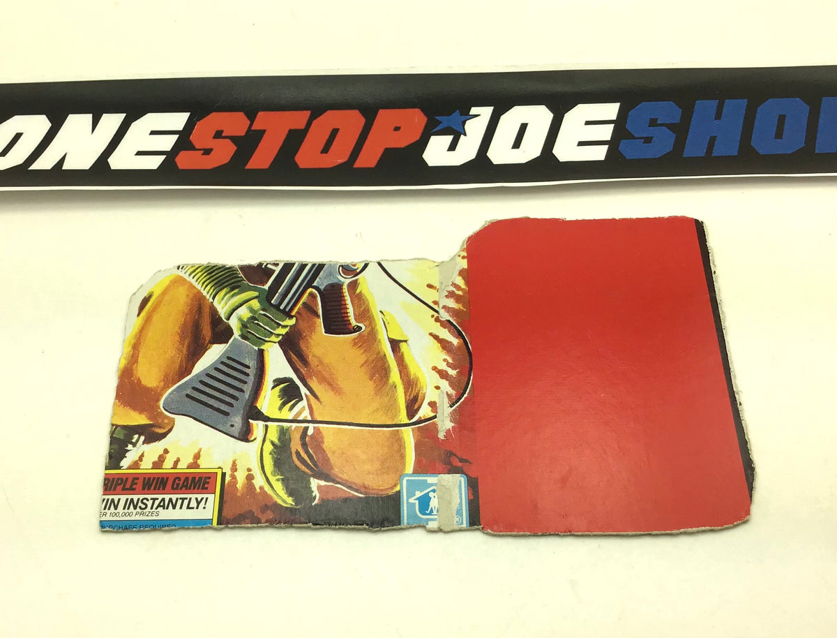 VINTAGE GI JOE BARBECUE UNCUT FULL CARDBACK! TRIPLE WIN PEACH FILE CARD VINTAGE GI JOE BARBECUE UNCUT FULL CARDBACK! TRIPLE WIN PEACH FILE CARD