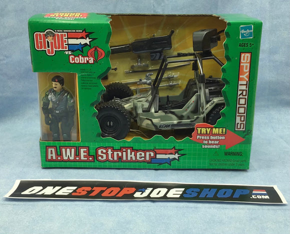 2003 GVC G.I. JOE A.W.E. AWE STRIKER VEHICLE W/ DIAL TONE V6 SPY TROOPS TOYS R US EXCLUSIVE NEW SEALED