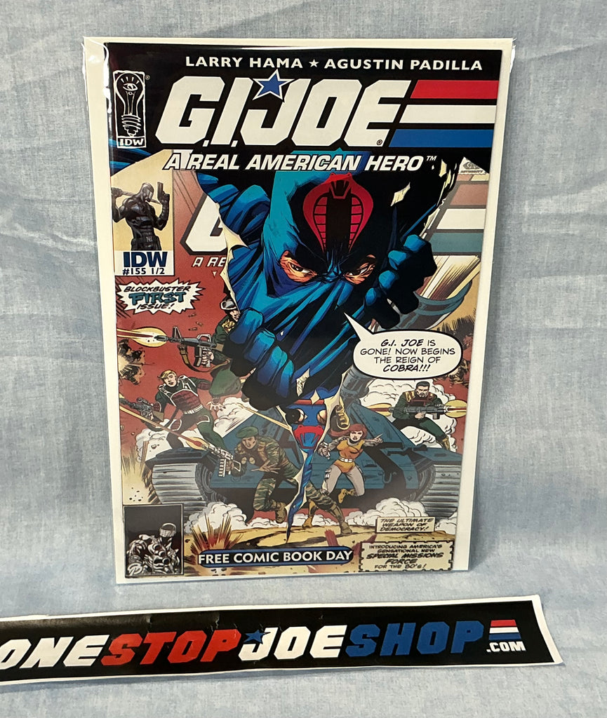 IDW PUBLISHING G.I. JOE A REAL AMERICAN HERO (2010-2022) ISSUE #155 1/2 [COVER PADILLA] FCBD COMIC BOOK MAY 2010