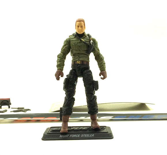 2013 G.I. JOE JOECON CONVENTION EXCLUSIVE NIGHT FORCE STEELER V6 ARTILLERY COMMANDER LOOSE 100% COMPLETE + F/C