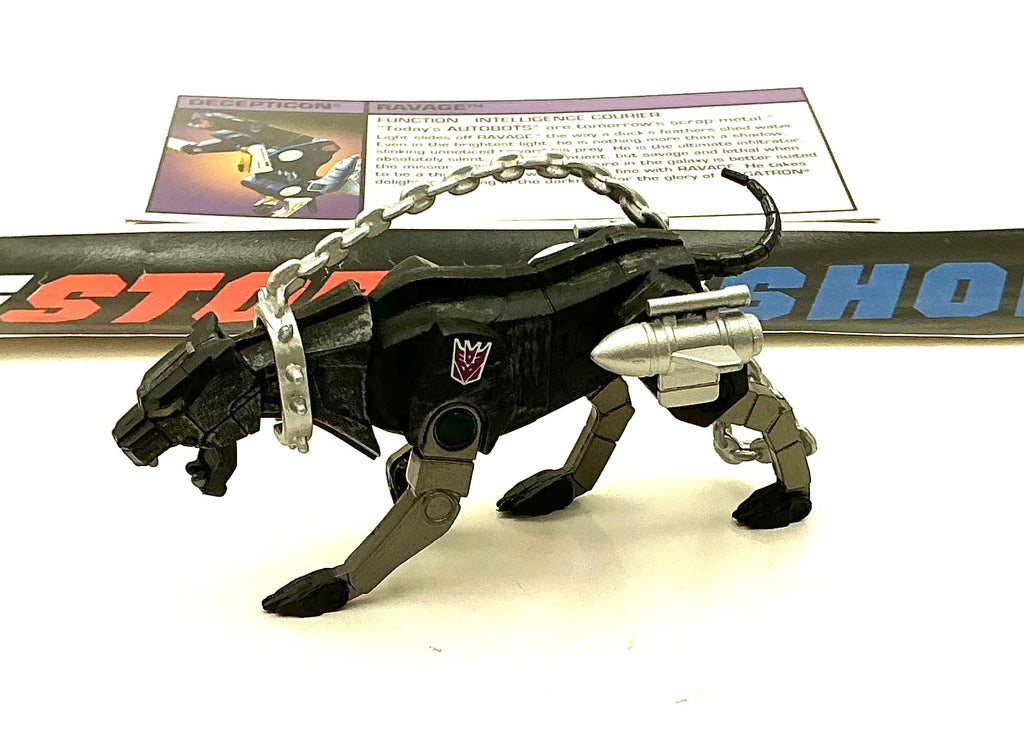 2013 SDCC 50TH ANNIVERSARY TRANSFORMERS G.I. JOE COBRA DECEPTICON RAVAGE COMIC CONVENTION EXCLUSIVE LOOSE 100% COMPLETE + F/C