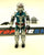 1987 VINTAGE ARAH G.I. JOE COBRA COMMANDER V3 BATTLE ARMOR LOOSE 100% COMPLETE (f)