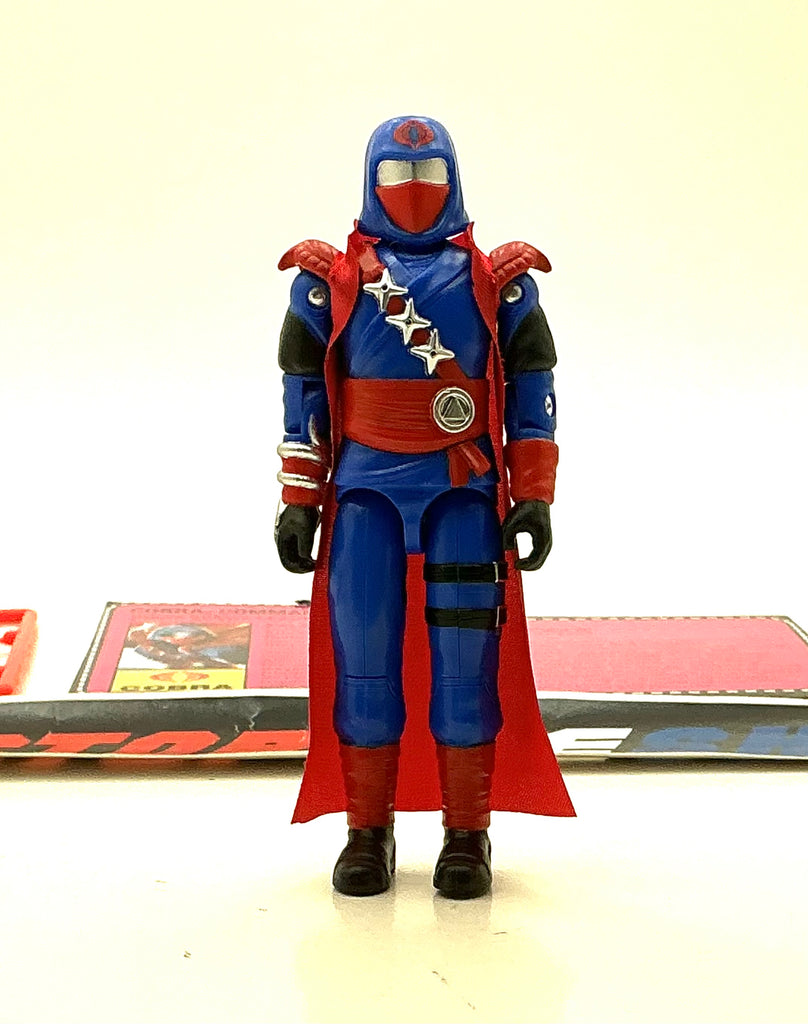 2026 SUPER7 REACTION+ G.I. JOE COBRA COMMANDER NINJA FORCE O-RING TARGET EXCLUSIVE LOOSE 100% COMPLETE + F/C