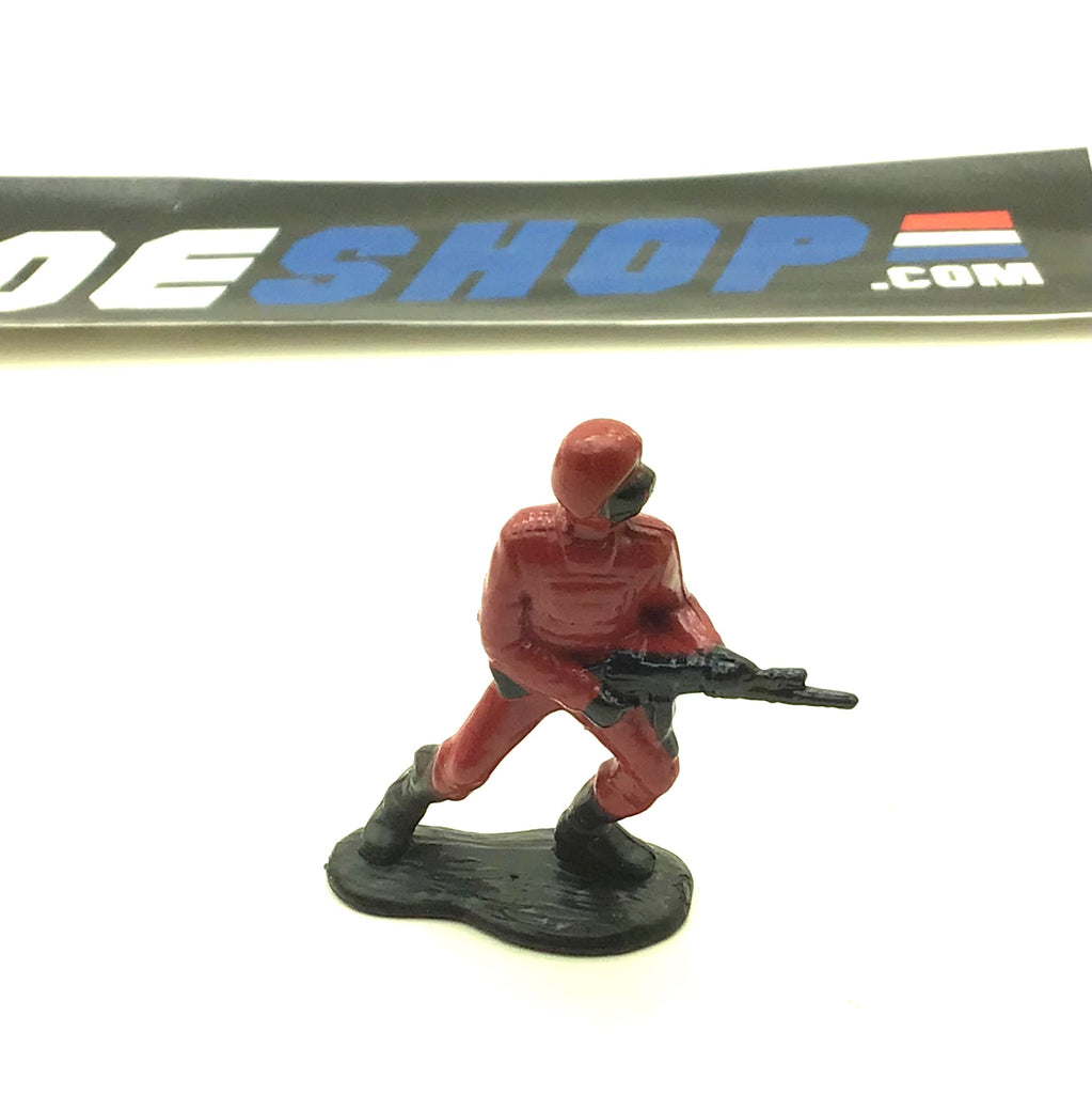 1989 VINTAGE ARAH G.I. JOE COBRA MICRO FIGURE CRIMSON GUARD ELITE TROOPER (b)