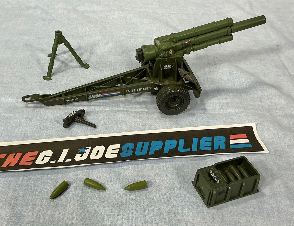 1984 VINTAGE ARAH G.I. JOE MOUNTAIN HOWITZER BATTLE STATION LOOSE 100% COMPLETE (b)