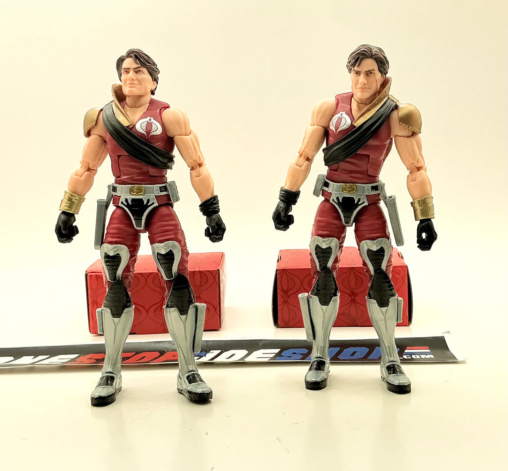 2023 CLASSIFIED PULSE CON G.I. JOE COBRA CRIMSON STRIKE TEAM TWINS TOMAX & XAMOT #82 6" FIGURES HASBRO PULSE EXCLUSIVE NEW LOOSE 100% COMPLETE