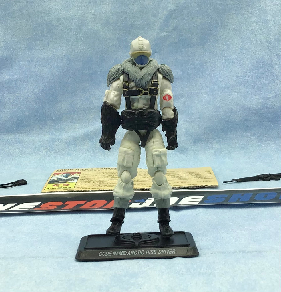 2009 25TH ANNIVERSARY G.I. JOE COBRA ARCTIC H.I.S.S. HISS DRIVER V1 BRAVO VEHICLE DRIVER ROSS EXCLUSIVE LOOSE 100% COMPLETE + F/C