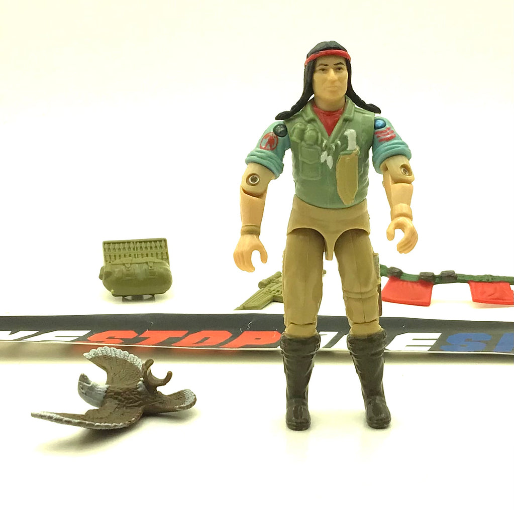 1984 VINTAGE ARAH G.I. JOE SPIRIT V1 TRACKER LOOSE 100% COMPLETE (b)