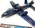1984 VINTAGE ARAH G.I. JOE COBRA RATTLER A-10 JET VEHICLE ONLY LOOSE 100% COMPLETE (b)