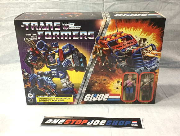 2023 RETRO LINE TRANSFORMERS MASH-UP G.I. JOE COBRA DECEPTICON SOUNDWAVE DREADNOK THUNDER MACHINE HASBRO PULSE EXCLUSIVE VEHICLE W/ ZARANA & ZARTAN NEW SEALED
