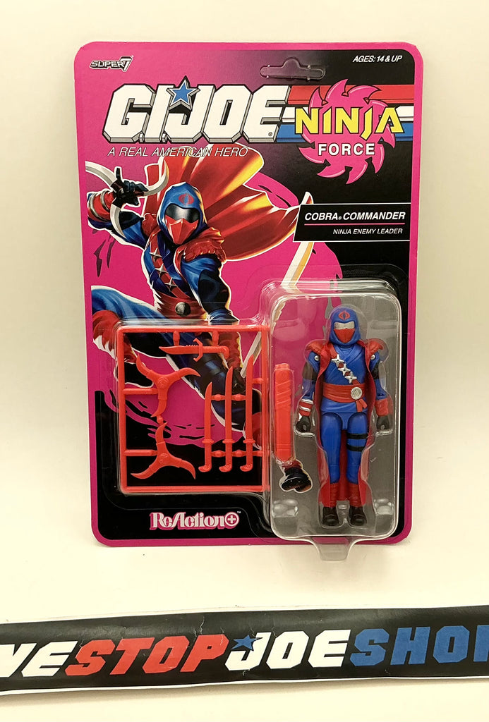 2026 SUPER7 REACTION+ G.I. JOE COBRA COMMANDER NINJA FORCE O-RING TARGET EXCLUSIVE NEW SEALED