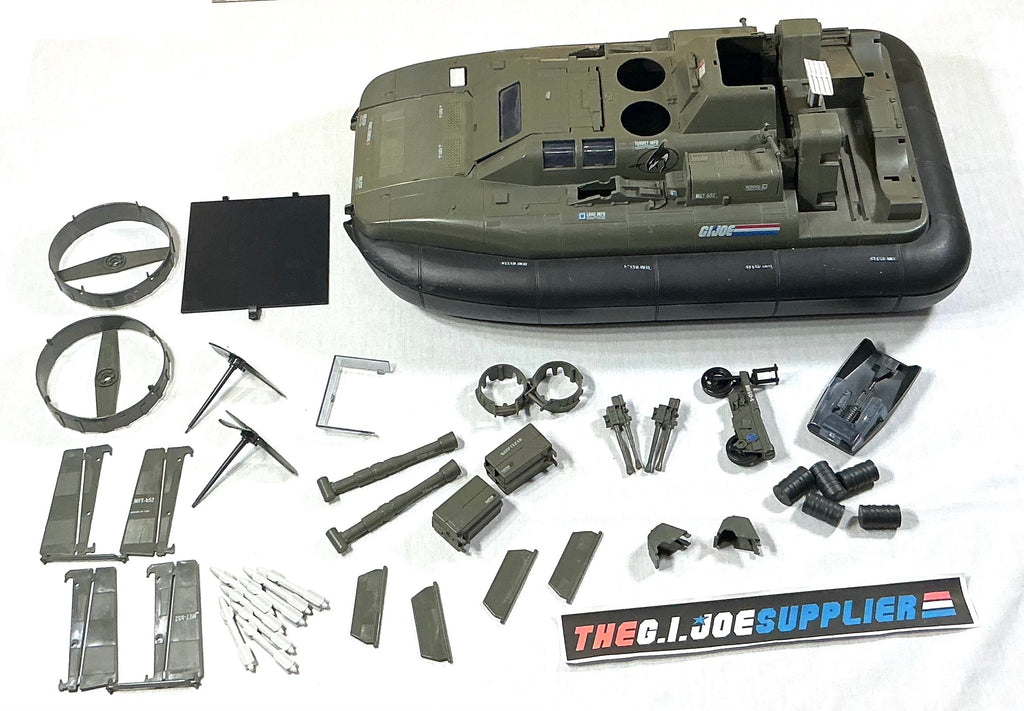 1984 VINTAGE ARAH G.I. JOE KILLER W.H.A.L.E. WHALE HOVERCRAFT VEHICLE ONLY LOOSE 100% COMPLETE (c)