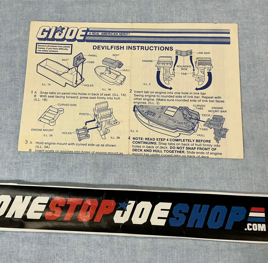 1986 VINTAGE ARAH DEVILFISH VEHICLE BLUEPRINTS (c)