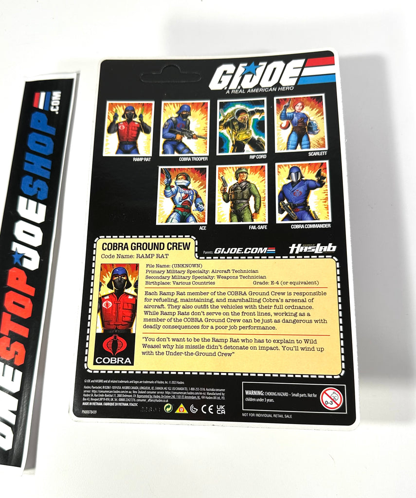2023 RETRO LINE G.I. JOE COBRA RAMP RAT G.I. JOE COBRA GROUND CREW HAS ...