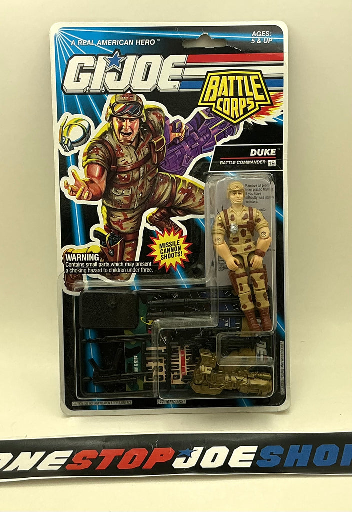 1993 VINTAGE ARAH G.I. JOE DUKE V4 BATTLE CORPS BATTLE COMMANDER NEW SEALED