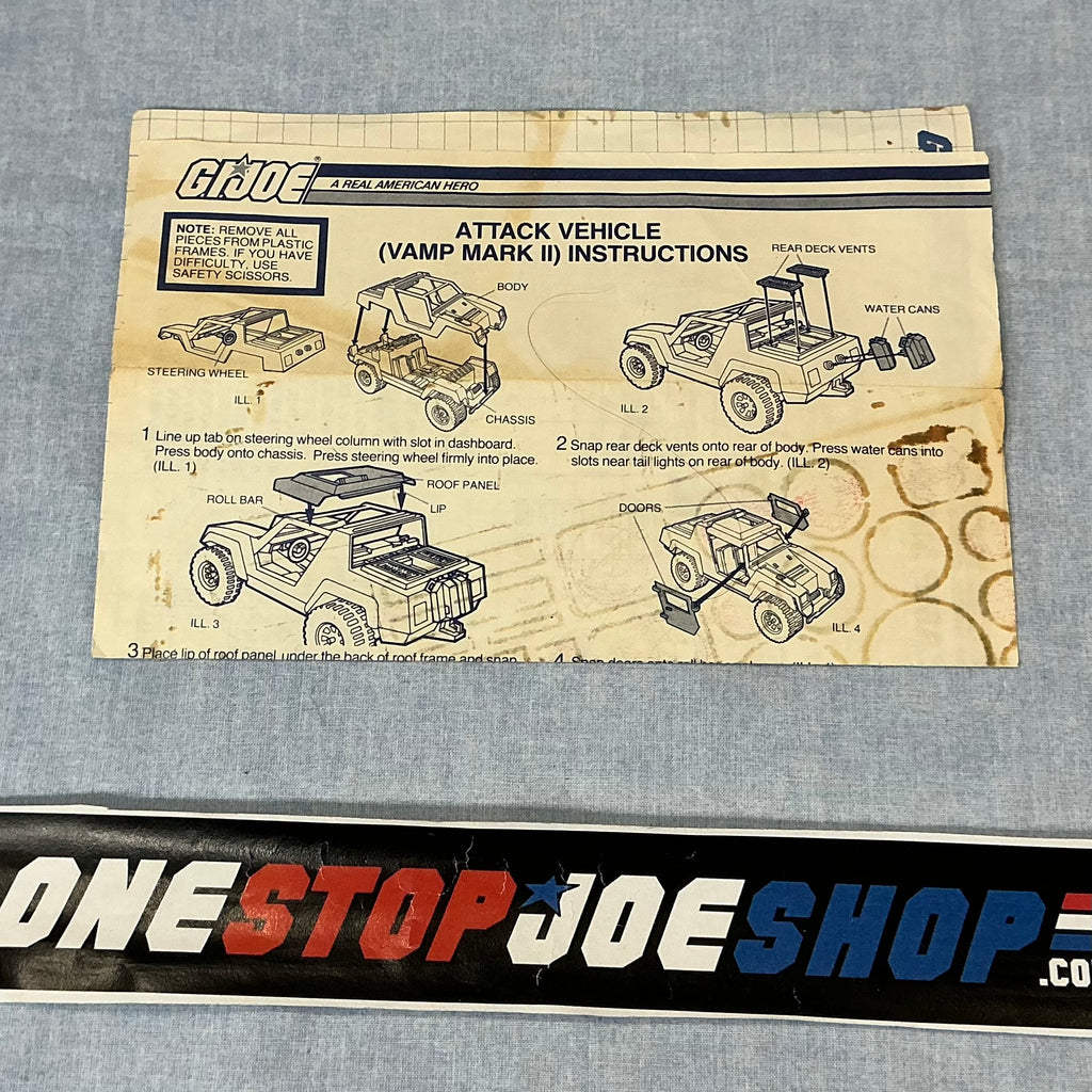 1982 VINTAGE ARAH V.A.M.P. VAMP VEHICLE BLUEPRINTS (c)