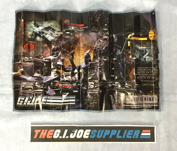2010 POC G.I. JOE COBRA CITY STRIKE POSTER BROCHURE BOOKLET PAMPHLET INSERT