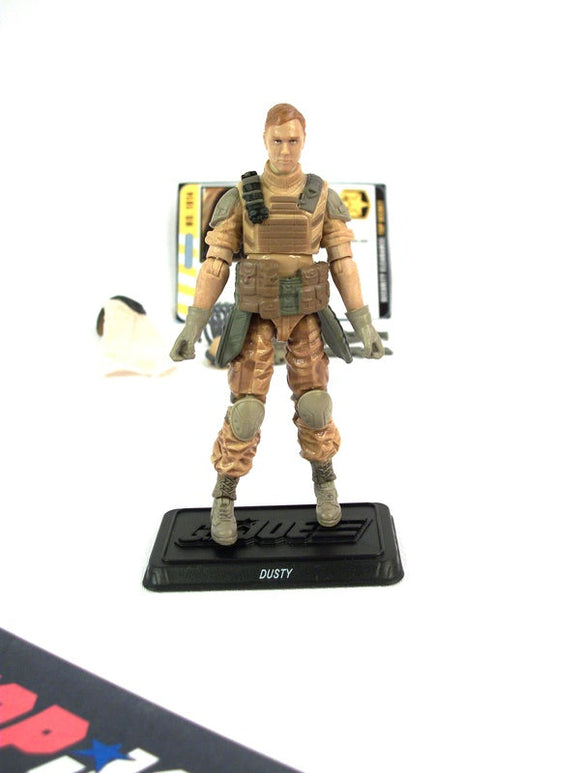 2010 POC G.I. JOE SPECIALIST DUSTY V14 WAVE 2 LOOSE 100% COMPLETE + FULL CARD
