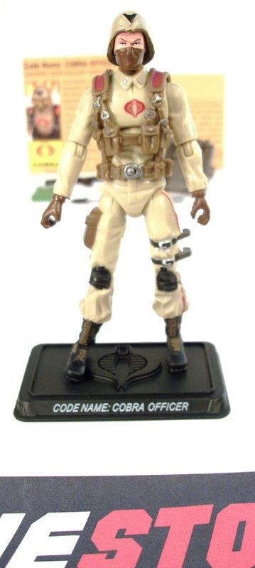 2008 25TH ANNIVERSARY G.I. JOE COBRA OFFICER V8 EXTREME CONDITIONS DESERT ASSAULT SQUAD PACK INTERNET EXCLUSIVE  LOOSE 100% COMPLETE + F/C