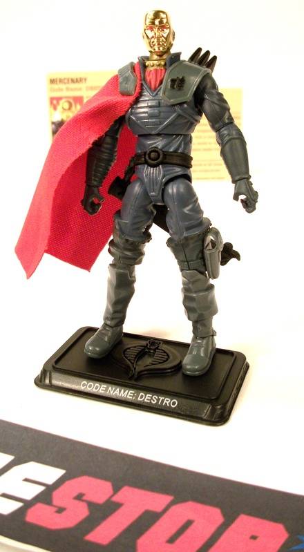 2008 25TH ANNIVERSARY G.I. JOE COBRA DESTRO V19A COMIC PACK LOOSE 100% COMPLETE + F/C