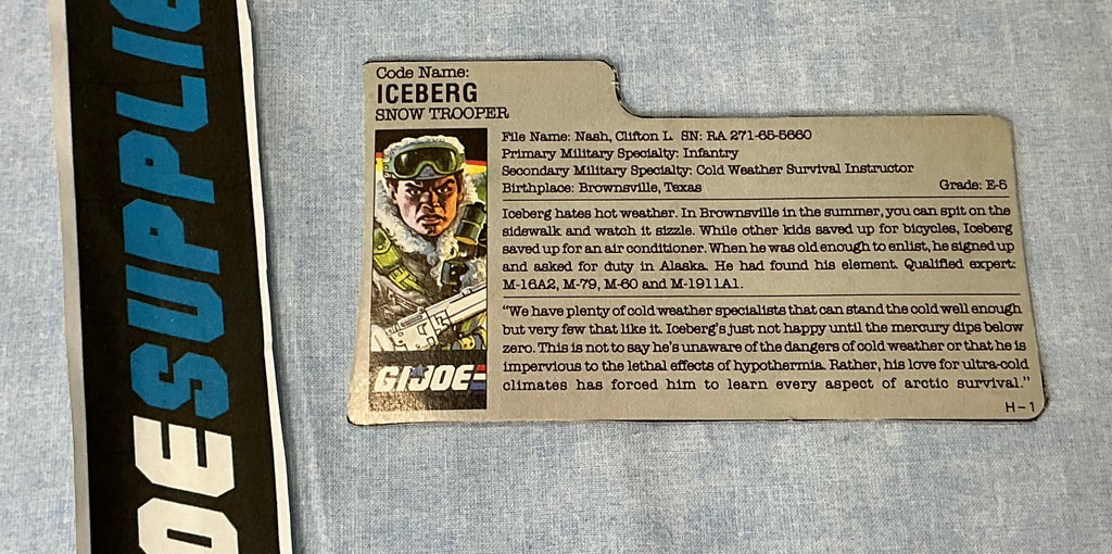 1986 VINTAGE ARAH ICEBERG V1 FRIDGE OFFER FILE CARD (b)