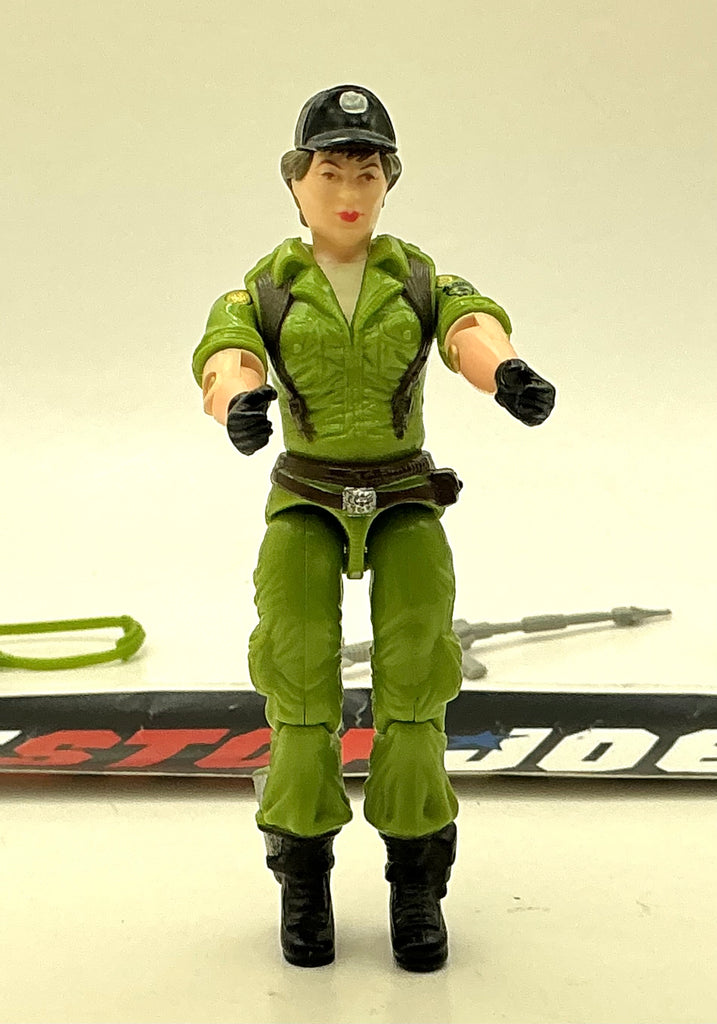 1985 VINTAGE ARAH G.I. JOE LADY JAYE V1 COVERT OPERATIONS LOOSE 100% COMPLETE (h)