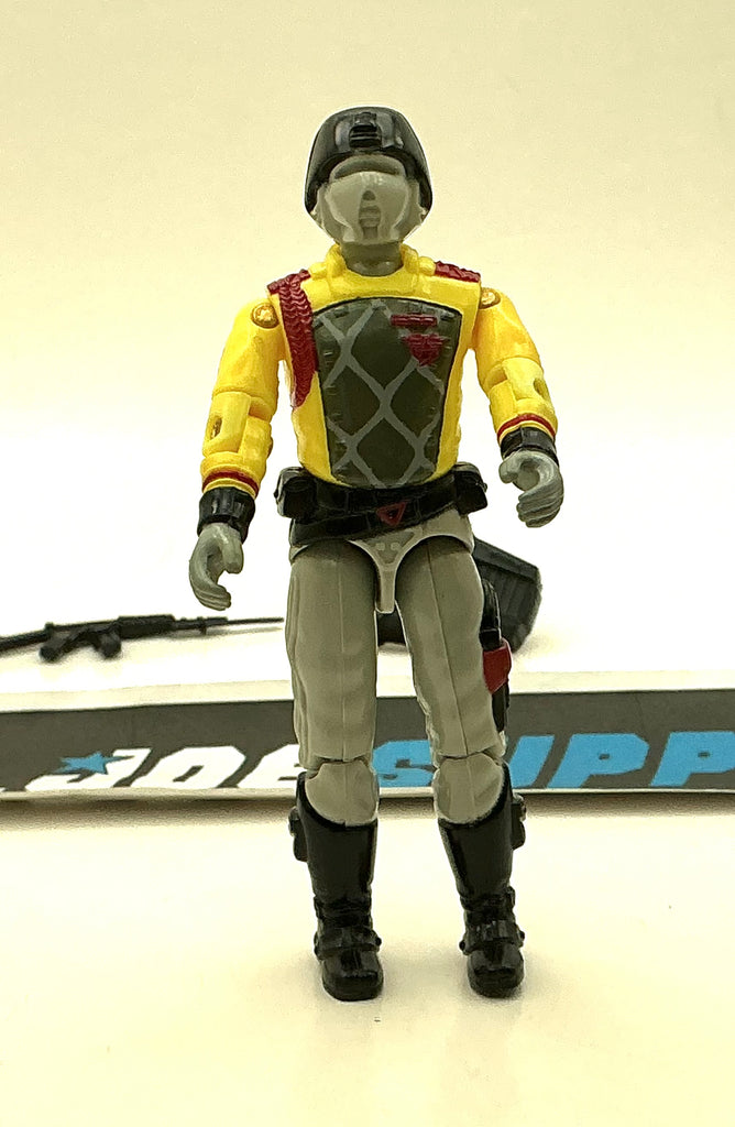 1989 VINTAGE ARAH G.I. JOE COBRA PYTHON CRIMSON GUARD V2 ELITE TROOPER LOOSE 100% COMPLETE (b)