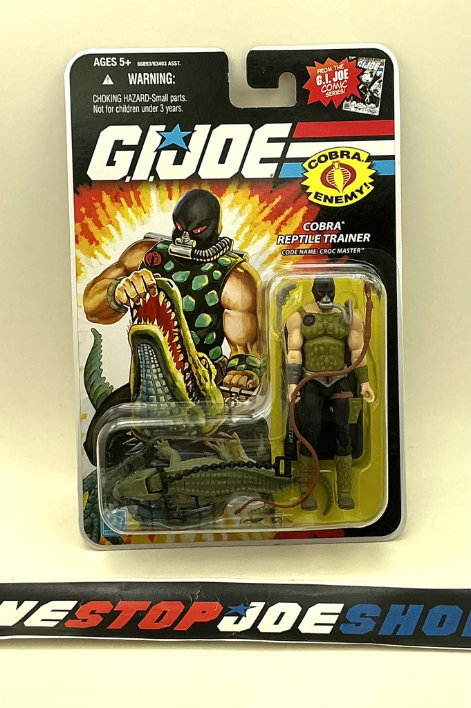 2008 25TH ANNIVERSARY G.I. JOE COBRA CROC MASTER V3 WAVE 10 NEW SEALED (d)