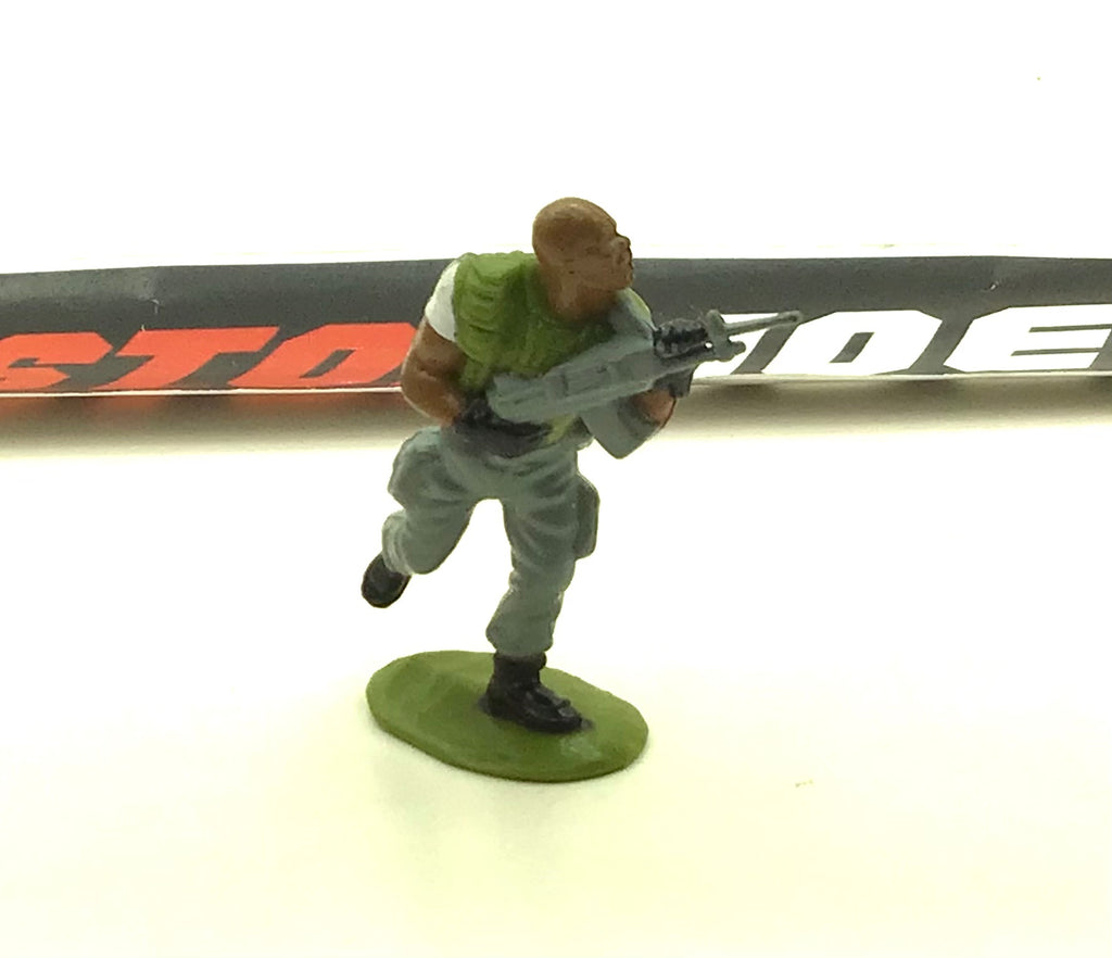 1988 VINTAGE ARAH G.I. JOE MICRO FIGURE ROADBLOCK HEAVY MACHINE GUNNER (b)