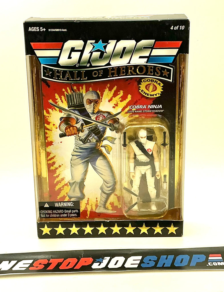 2009 25TH ANNIVERSARY G.I. JOE COBRA STORM SHADOW V31 HALL OF HEROES 4 OF 10 INTERNET EXCLUSIVE NEW SEALED