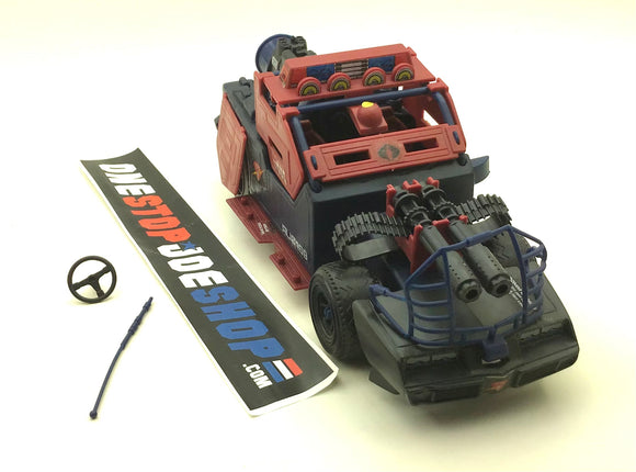 1986 VINTAGE ARAH G.I. JOE COBRA DREADNOK THUNDER MACHINE VEHICLE ONLY LOOSE 100% COMPLETE (c)