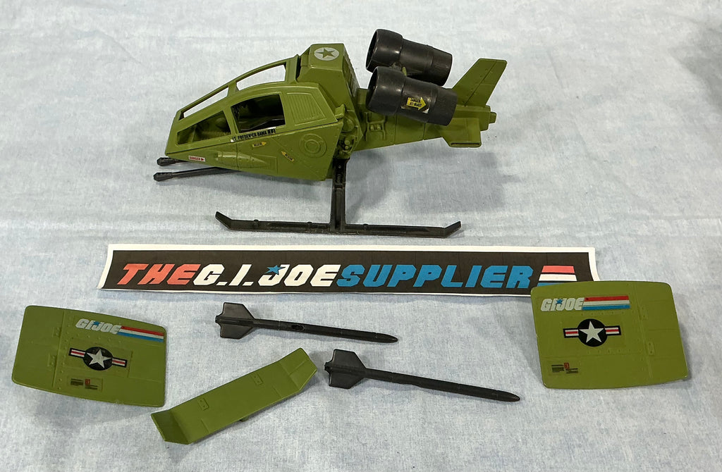 1984 VINTAGE ARAH G.I. JOE SKY HAWK VEHICLE LOOSE 100% COMPLETE (e)