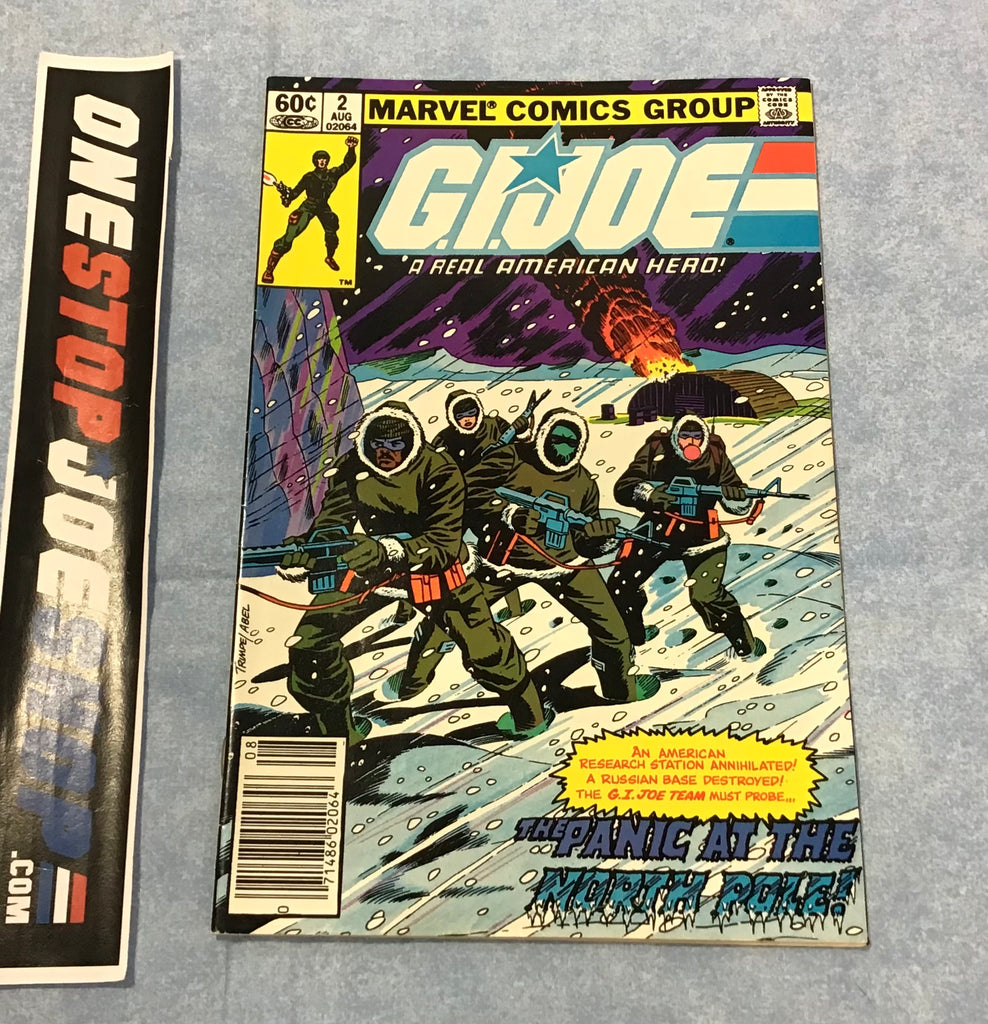 MARVEL COMICS G.I. JOE A REAL AMERICAN HERO (1982-1994) ISSUE #2 COMIC BOOK AUGUST 1982 1ST PRINT NEWSSTAND EDITION (b)