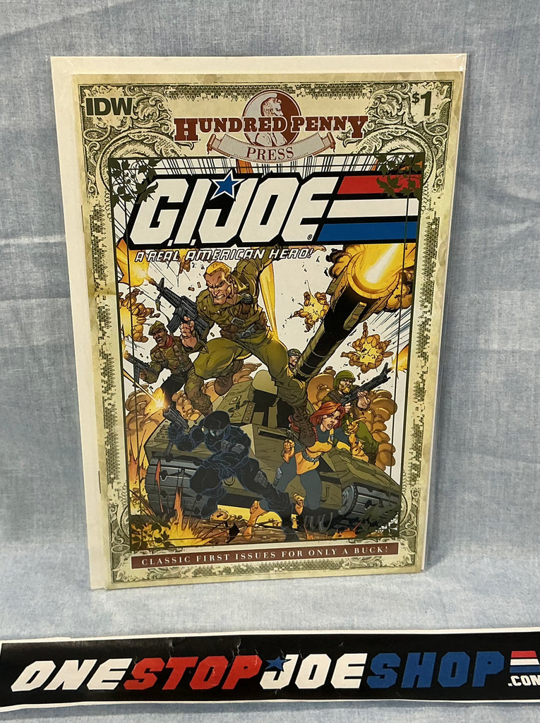 IDW PUBLISHING G.I. JOE A REAL AMERICAN HERO (1982-1994) ISSUE #1 HUNDRED PENNY PRESS REPRINT COMIC BOOK MARCH 2014 (bh) (b)