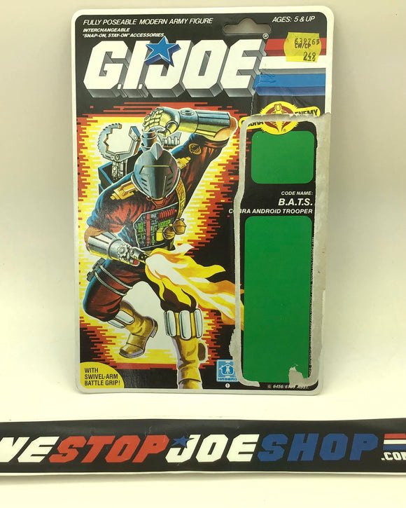 1986 VINTAGE ARAH B.A.T. BAT TROOPER V1 FULL FILE CARD (c)