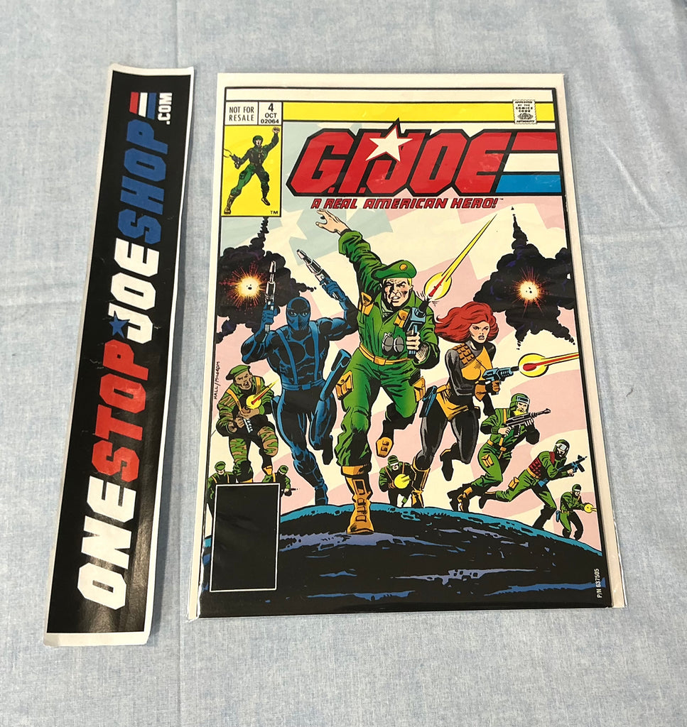 HASBRO G.I. JOE A REAL AMERICAN HERO ISSUE #4 CLASSIC COMIC PACK REPRINT COMIC BOOK 2004