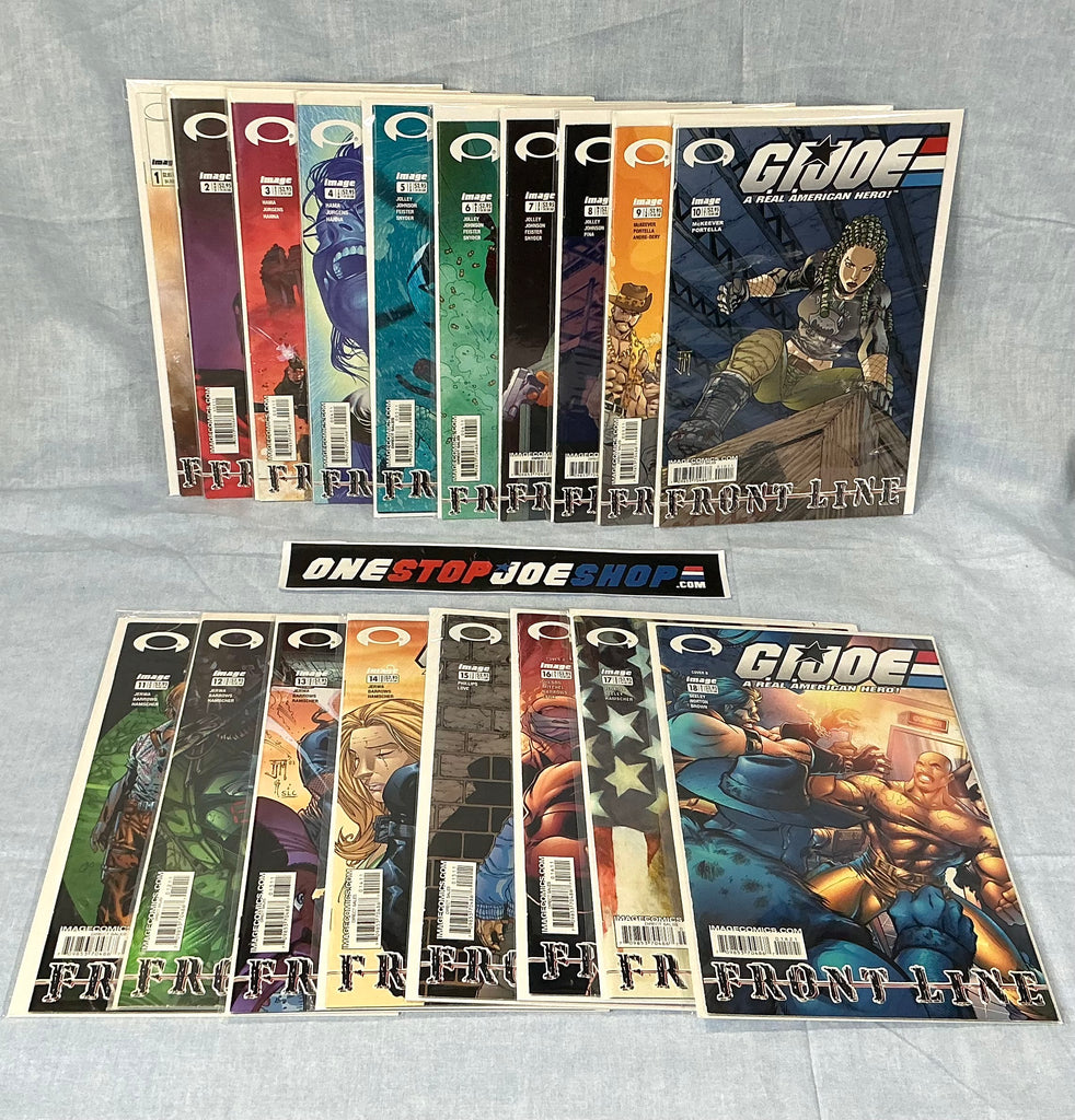IMAGE COMICS G.I. JOE FRONTLINE (2002-2003) ISSUES #1-18 COMPLETE SERIES SET COMIC BOOK BUNDLE (b)