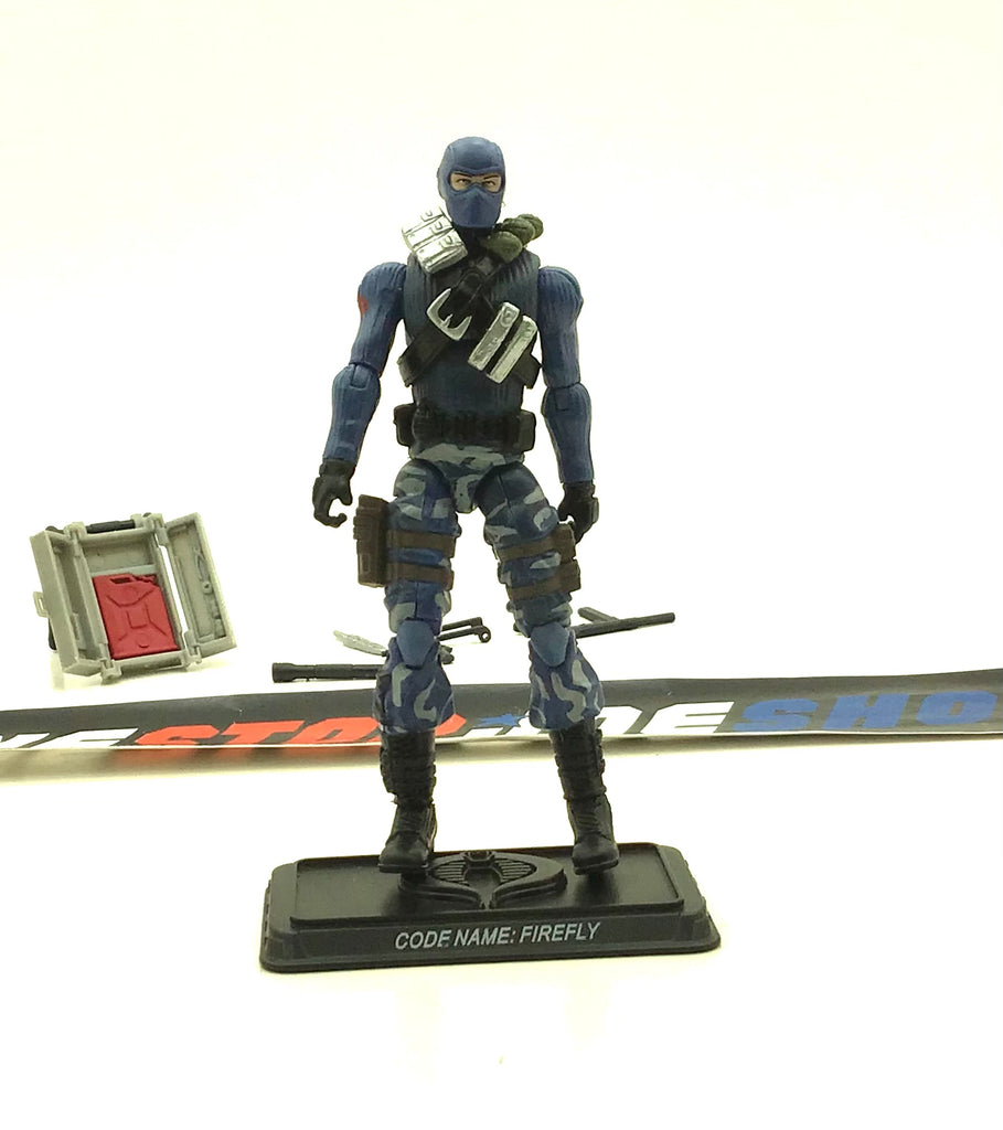 2009 25TH ANNIVERSARY G.I. JOE COBRA FIREFLY V17 WAVE 13 LOOSE 100% COMPLETE NO F/C