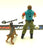 1987 VINTAGE ARAH G.I. JOE LAW & ORDER V1 M.P. & K-9 LOOSE 100% COMPLETE (e)