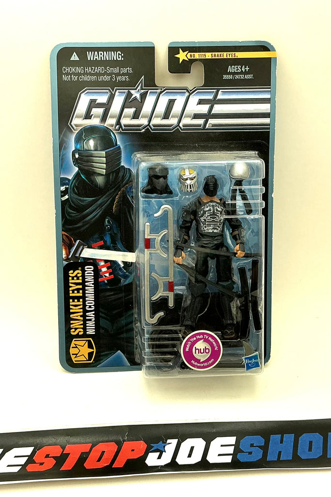 2011 POC G.I. JOE SNAKE EYES V55 TEMPLE GUARDIAN WAVE 6 NEW SEALED (d)