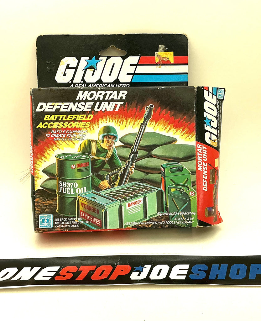 1984 VINTAGE ARAH G.I. JOE MORTAR DEFENSE UNIT BATTLEFIELD ACCESSORIES BOX ONLY (b)