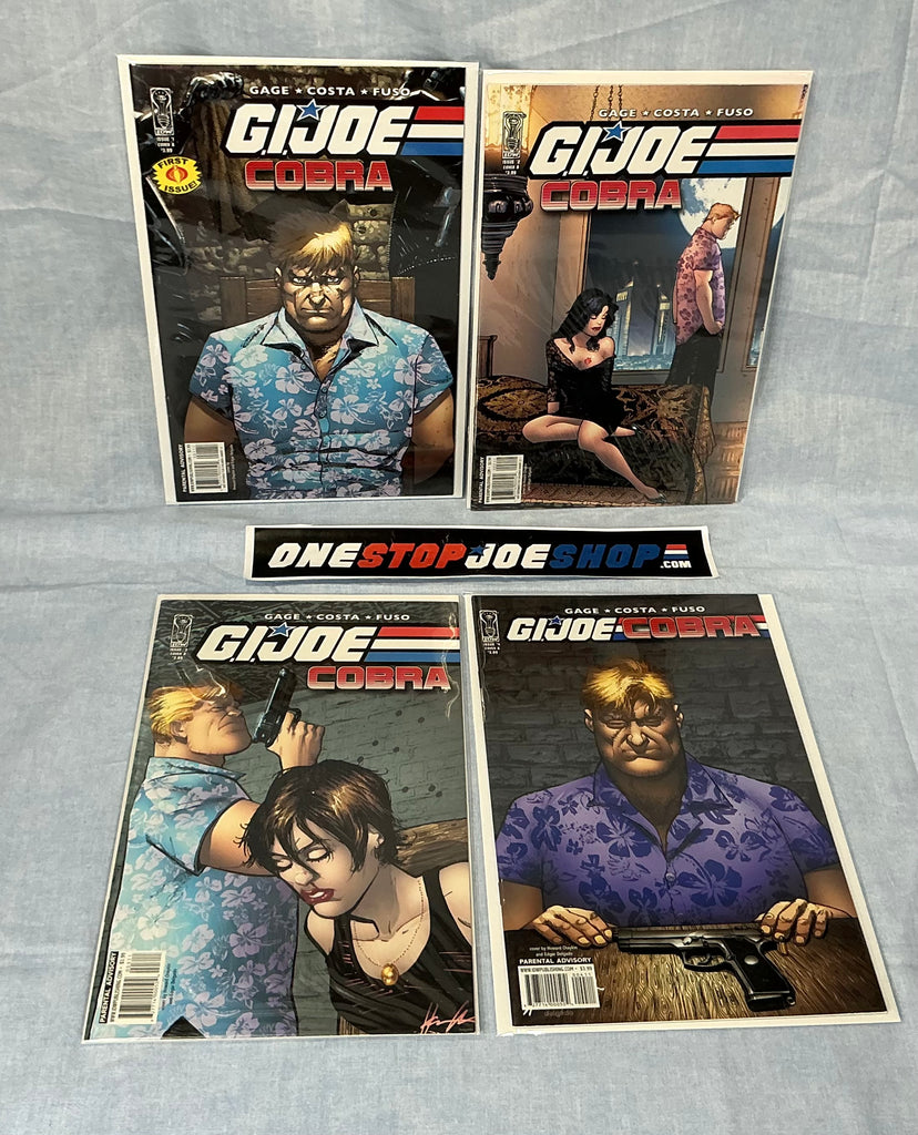 IDW PUBLISHING G.I. JOE: COBRA (2009) ISSUE #1-4 [COVER A FUSO] COMPLETE SERIES SET COMIC BOOK BUNDLE HIGH GRADE