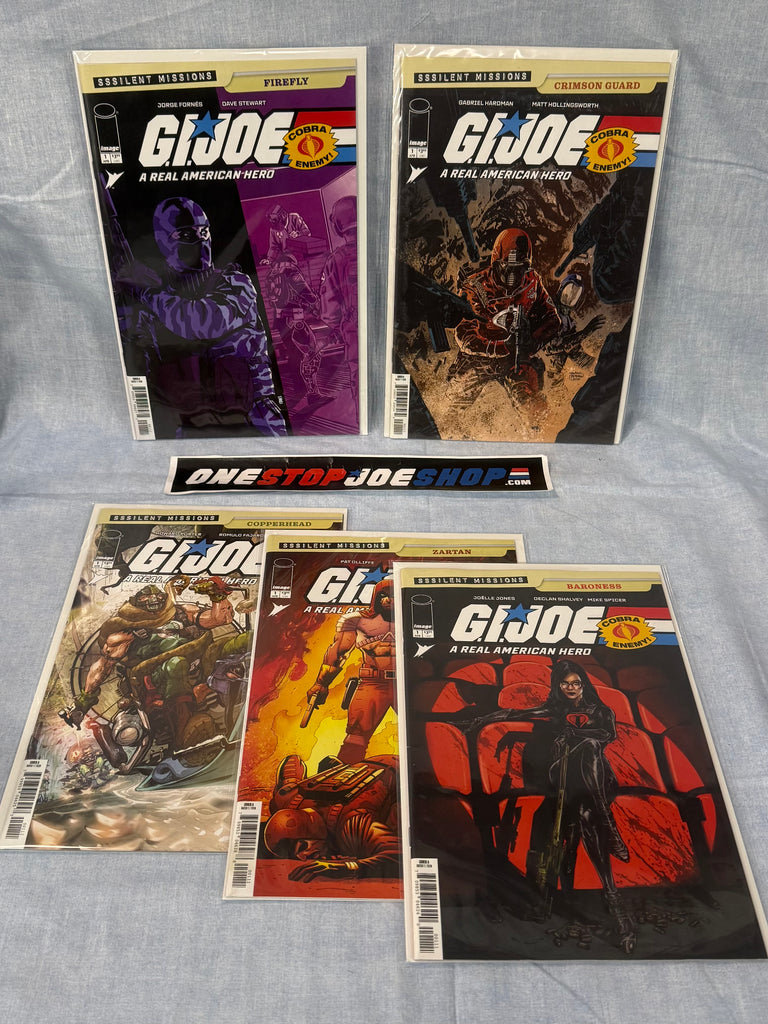 IMAGE SKYBOUND COMICS G.I. JOE SSSILENT MISSIONS (2026) 5-ISSUE COVER A COMPLETE SERIES SET COMIC BOOK BUNDLE