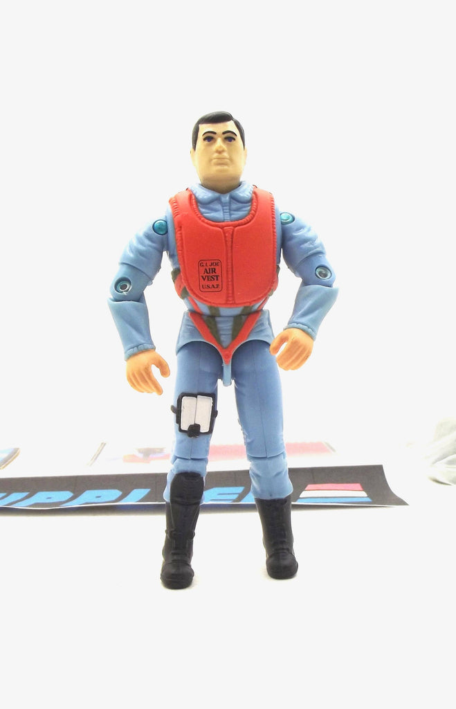 1994 G.I. JOE ACTION PILOT V2 ORIGINAL ACTION TEAM AIR FORCE FIGHTER PILOT 1964-1994 30TH ANNIVERSARY COMMEMORATIVE LOOSE 100% COMPLETE + F/C