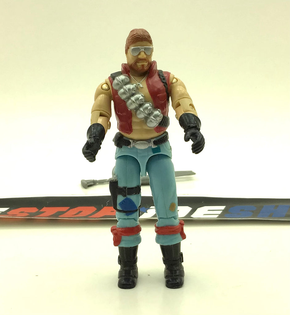 1986 VINTAGE ARAH G.I. JOE COBRA DREADNOK MONKEYWRENCH V1 LOOSE 100% COMPLETE (f)